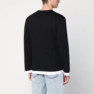 NAMACHEKO Layered Hem Long Sleeve T-Shirt Men BLACK T-Shirts
